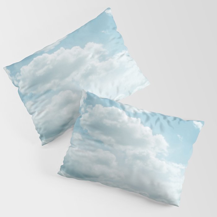 Soft Blue Clouds #2 #clouds #wall #art #society6 Pillow Sham Gallery Image 3
