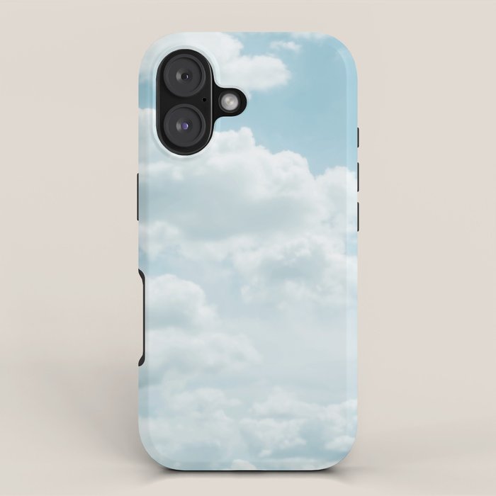 Soft Blue Clouds #2 #clouds #wall #art #society6 iPhone Case Gallery Image 1