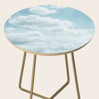Soft Blue Clouds #2 #clouds #wall #art #society6 Side Table Gallery Image 2