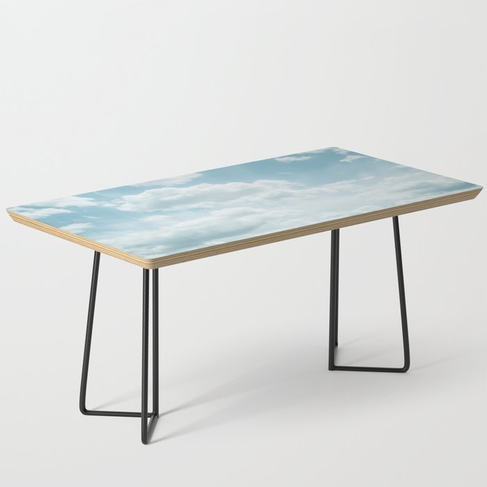 Soft Blue Clouds #2 #clouds #wall #art #society6 Coffee Table Gallery Image 1