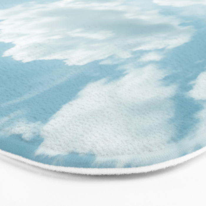 Soft Blue Clouds #2 #clouds #wall #art #society6 Bath Mat Gallery Image 3