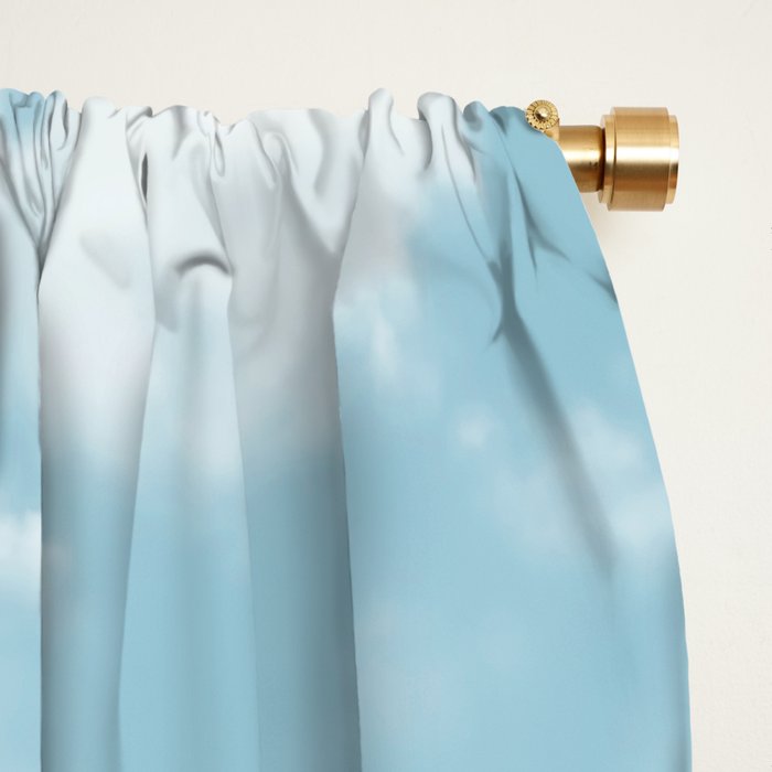 Soft Blue Clouds #2 #clouds #wall #art #society6 Window Curtain Gallery Image 2