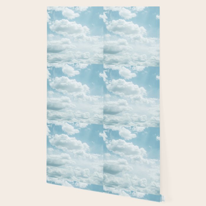 Soft Blue Clouds #2 #clouds #wall #art #society6 Wallpaper Gallery Image 2