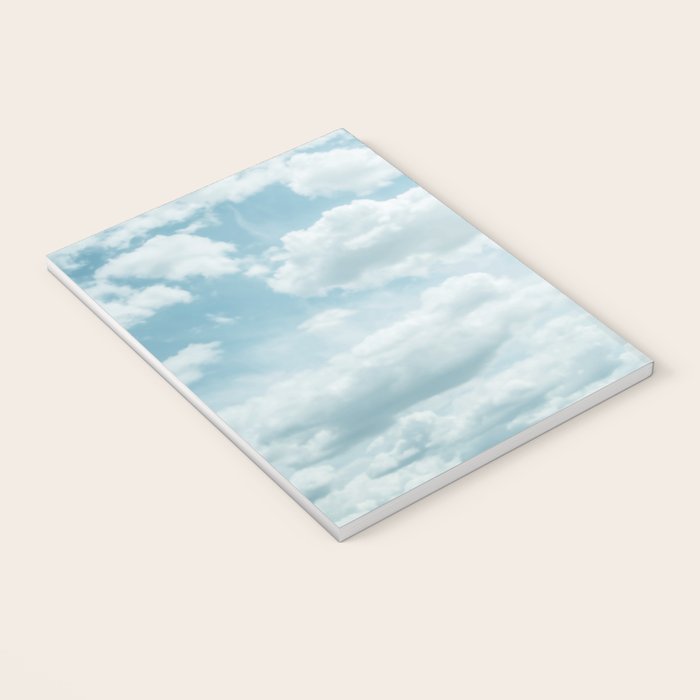 Soft Blue Clouds #2 #clouds #wall #art #society6 Notebook Gallery Image 3