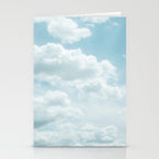 Soft Blue Clouds #2 #clouds #wall #art #society6 Stationery Card Gallery Image 2