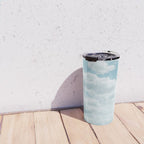Soft Blue Clouds #2 #clouds #wall #art #society6 Travel Mug Gallery Image 4