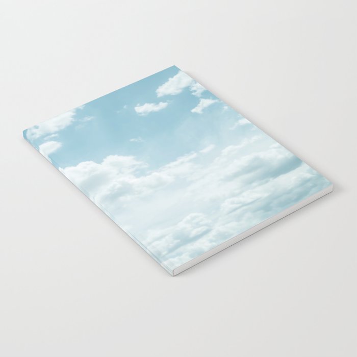 Soft Blue Clouds #2 #clouds #wall #art #society6 Notebook Gallery Image 2