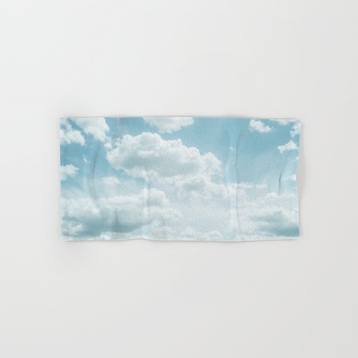 Soft Blue Clouds #2 #clouds #wall #art #society6 Bath Towel