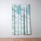 Soft Blue Clouds #2 #clouds #wall #art #society6 Window Curtain Gallery Image 3