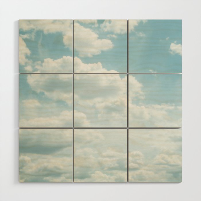 Soft Blue Clouds #2 #clouds #wall #art #society6 Wood Wall Art Gallery Image 1