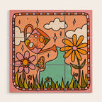 Scorpio Garden Wood Wall Art Gallery Image 1