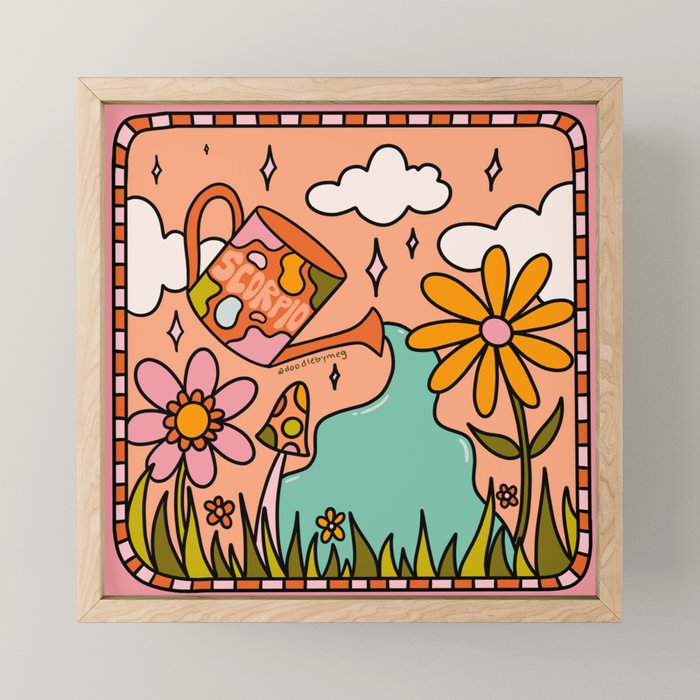 Scorpio Garden Mini Art Print Gallery Image 1