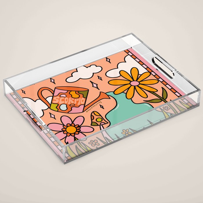 Scorpio Garden Acrylic Tray Gallery Image 1