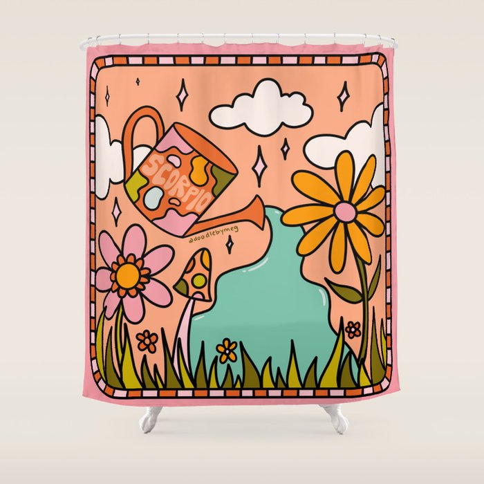 Scorpio Garden Shower Curtain Gallery Image 1