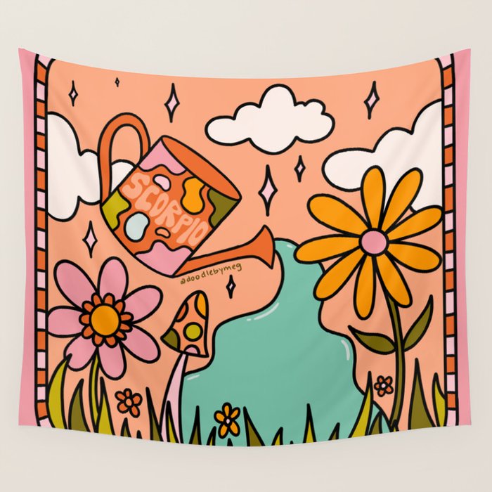 Scorpio Garden Wall Tapestry Gallery Image 1