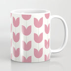 Spring Tulips VII Pink Mid Century Flowers Coffee Mug Gallery Image 1