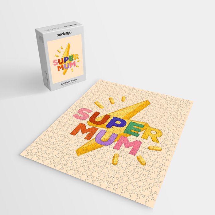 Retro Super Mum  Jigsaw Puzzle Gallery Image 2