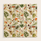 Vintage & Shabby Chic - Autumn Harvest Botanical Garden Wood Wall Art Gallery Image 1
