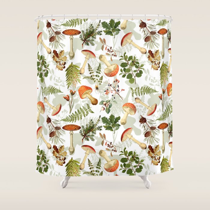 Vintage & Shabby Chic - Autumn Harvest Botanical Garden Shower Curtain Gallery Image 1