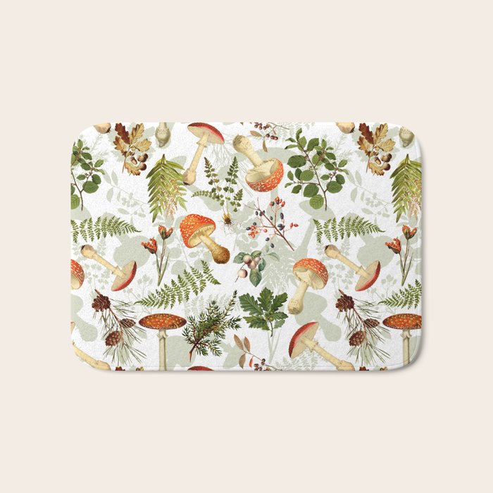Vintage & Shabby Chic - Autumn Harvest Botanical Garden Bath Mat Gallery Image 1