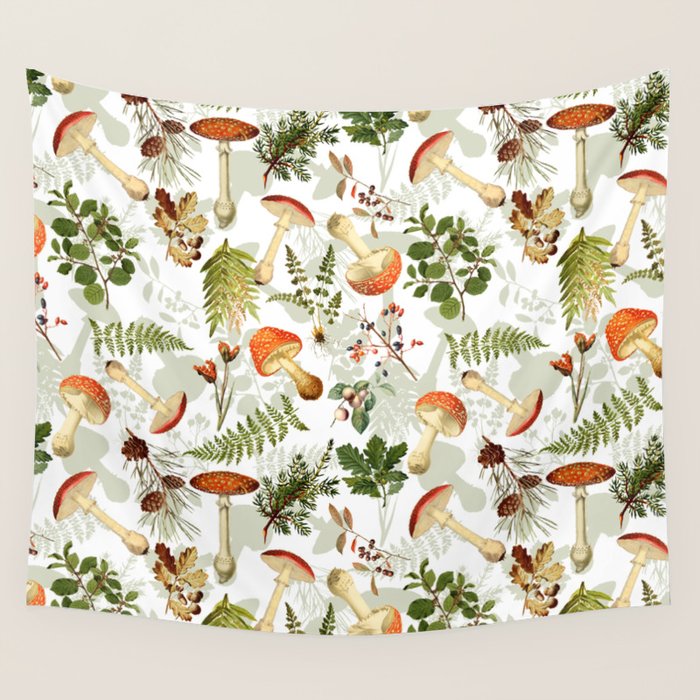Vintage & Shabby Chic - Autumn Harvest Botanical Garden Wall Tapestry Gallery Image 4