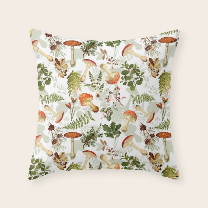 Vintage & Shabby Chic - Autumn Harvest Botanical Garden Throw Pillow Gallery Image 6
