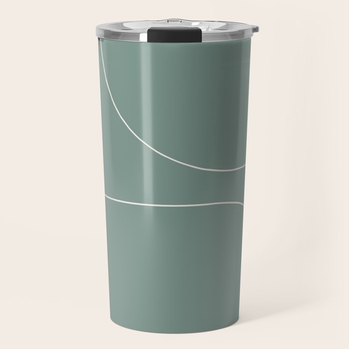 Modern Minimal Line Abstract XXIV Travel Mug Gallery Image 1