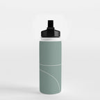 Modern Minimal Line Abstract XXIV Water Bottle Gallery Image 2