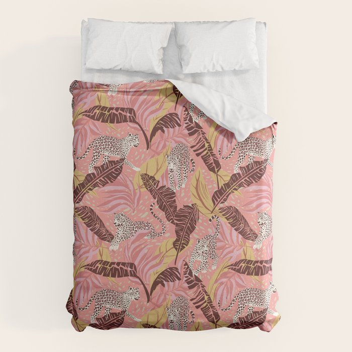 Leopard Crush Pink Duvet Cover Gallery Image 1