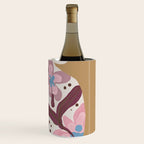 Blush Folk Floral Vase Wine Chiller Gallery Image 3
