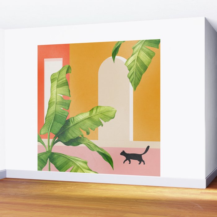 Cat Space III Wall Mural Gallery Image 2