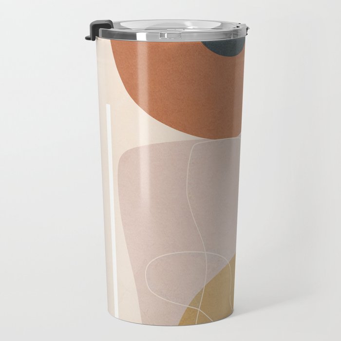 Minimal Abstract Shapes No.56 Travel Mug Gallery Image 3