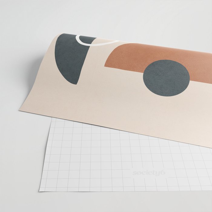 Minimal Abstract Shapes No.56 Wrapping Paper Gallery Image 2
