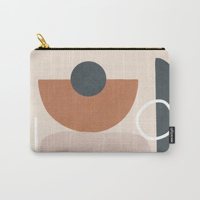 Minimal Abstract Shapes No.56 Carry All Pouch Gallery Image 1