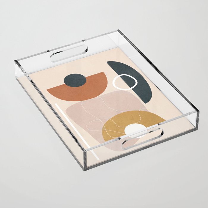 Minimal Abstract Shapes No.56 Acrylic Tray Gallery Image 1