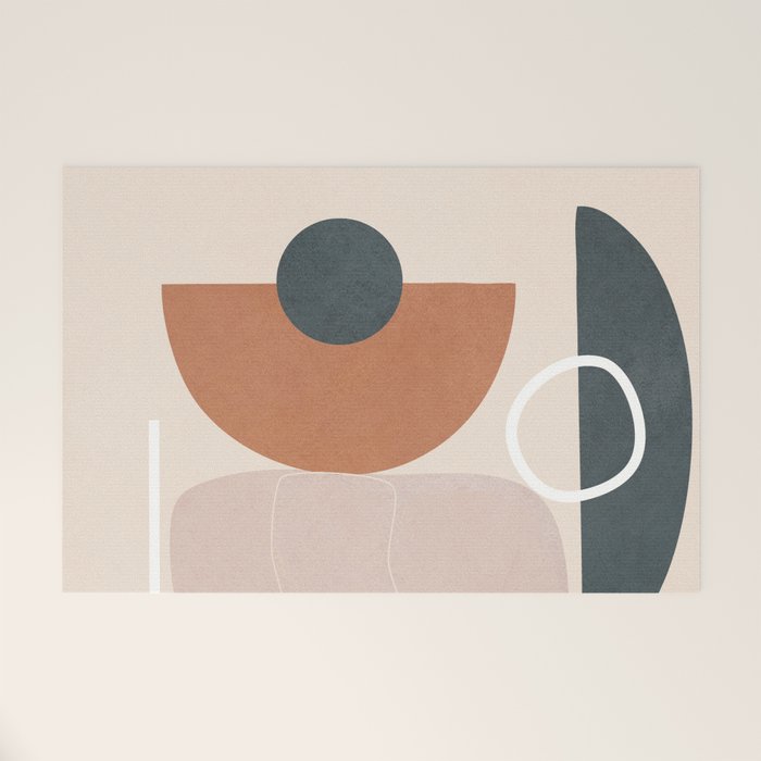 Minimal Abstract Shapes No.56 Welcome Mat Gallery Image 1