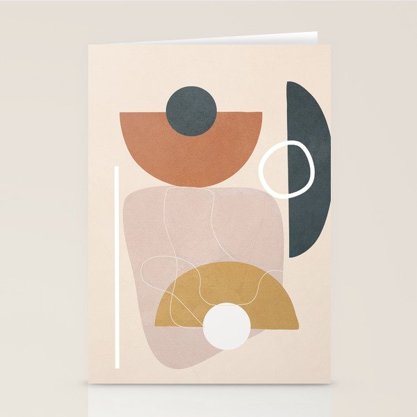 Minimal Abstract Shapes No.56 Stationery Card Gallery Image 2