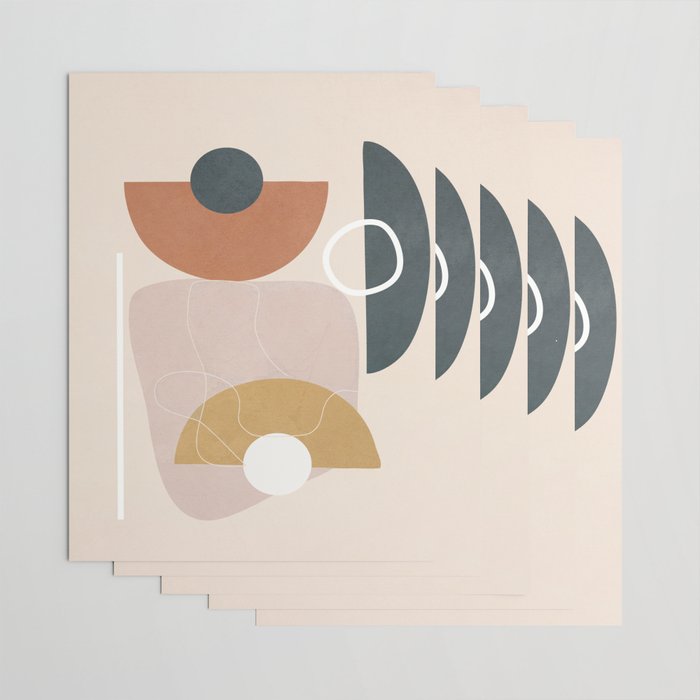 Minimal Abstract Shapes No.56 Wrapping Paper Gallery Image 3