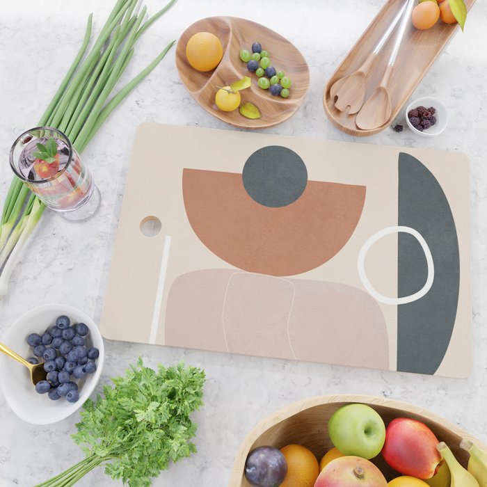 Minimal Abstract Shapes No.56 Cutting Board Gallery Image 2