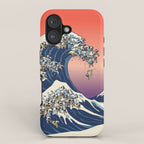 The Great Wave of Pug iPhone Case Gallery Image 1