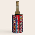 Shirvan East Caucasus Colorful Kilim Print Wine Chiller Gallery Image 1