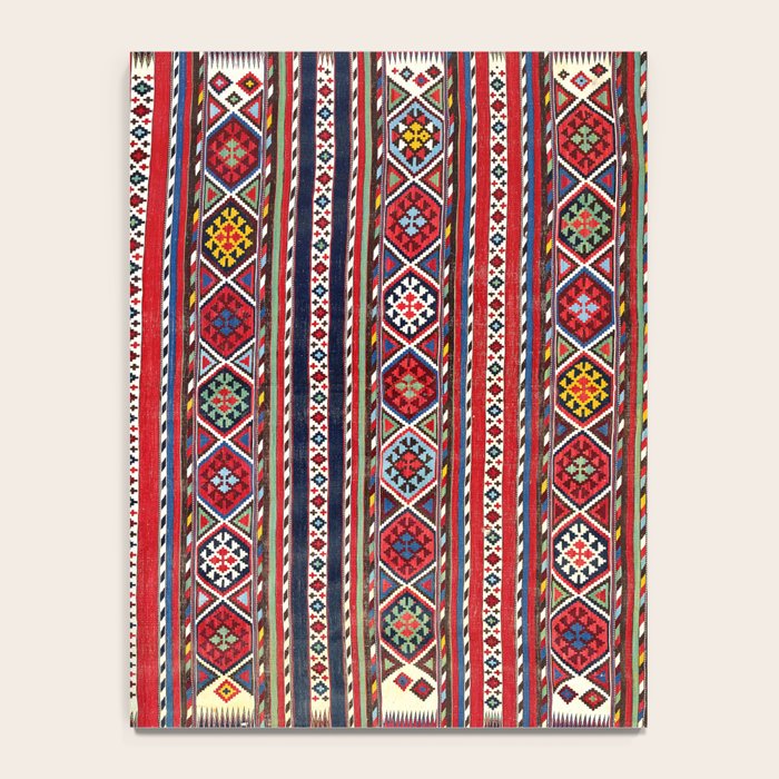 Shirvan East Caucasus Colorful Kilim Print Notebook Gallery Image 4