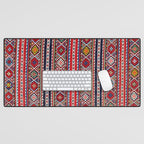 Shirvan East Caucasus Colorful Kilim Print Desk Mat Gallery Image 1