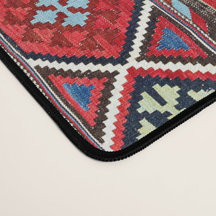 Shirvan East Caucasus Colorful Kilim Print Desk Mat Gallery Image 4