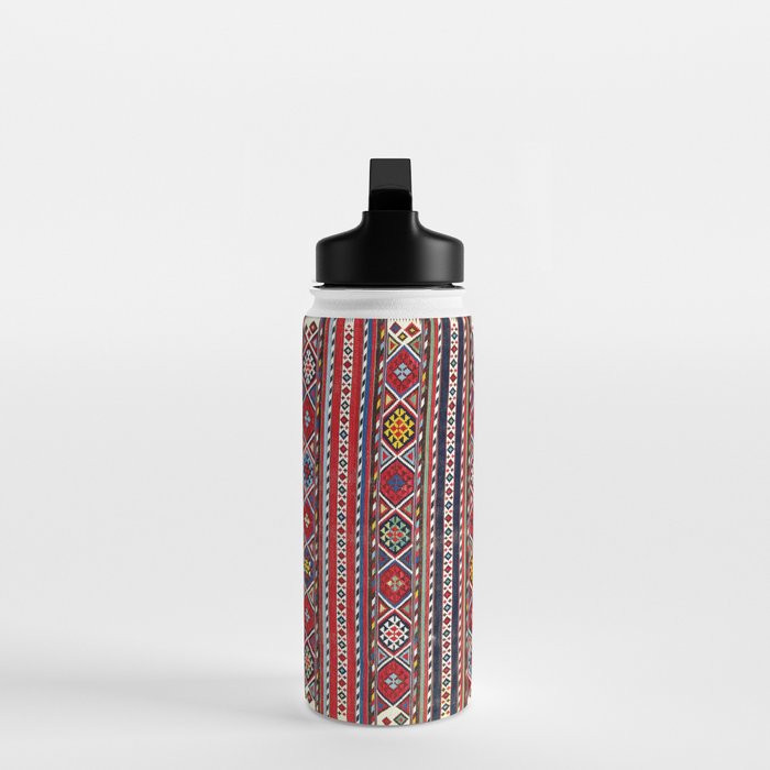 Shirvan East Caucasus Colorful Kilim Print Water Bottle Gallery Image 3