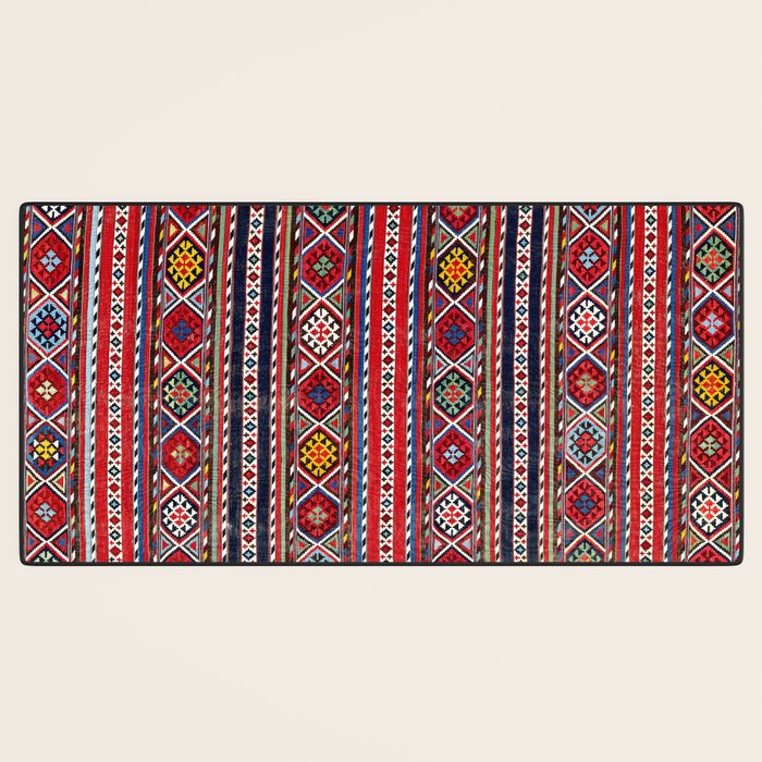 Shirvan East Caucasus Colorful Kilim Print Desk Mat Gallery Image 3