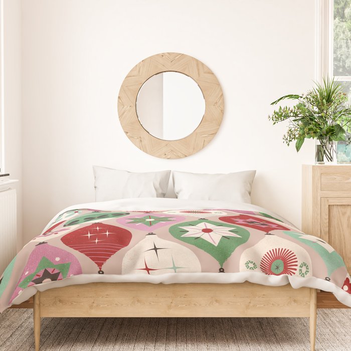 Festive Baubles Pattern Duvet Cover Gallery Image 3