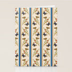 Antique Napoleonic Toile With Stripes And Butterflies Stationery Card Gallery Image 2