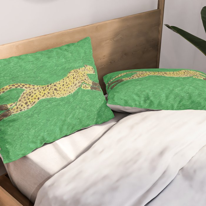 Florence the Cowgirl Cheetah Pillow Sham Gallery Image 2
