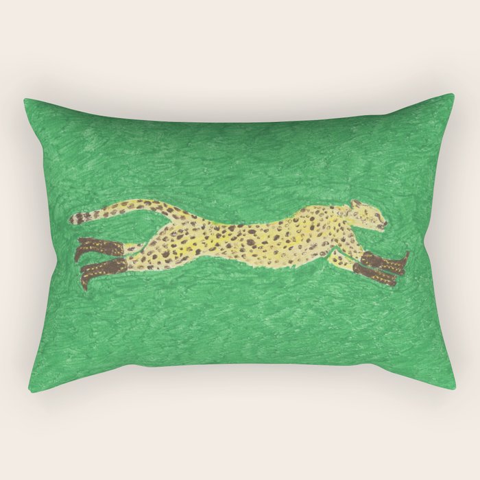 Florence the Cowgirl Cheetah Rectangular Pillow Gallery Image 1